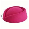 Classical French Flight Attendant Hat Polyester Stewardess Costume Accessoris Women Winter Fashion Headwear