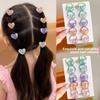 10PCS/Set Cute Shiny Butterfly Baby Girl Hair Ropes Five-pointed Star Butterfly Ponytail Headflower Kids Headwear