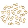 30Pcs Stainless Steel Letter S End Clasps Hooks 7X13mm Bracelet Necklace Chain Connectors Buckle For Jewelry Making Accessories