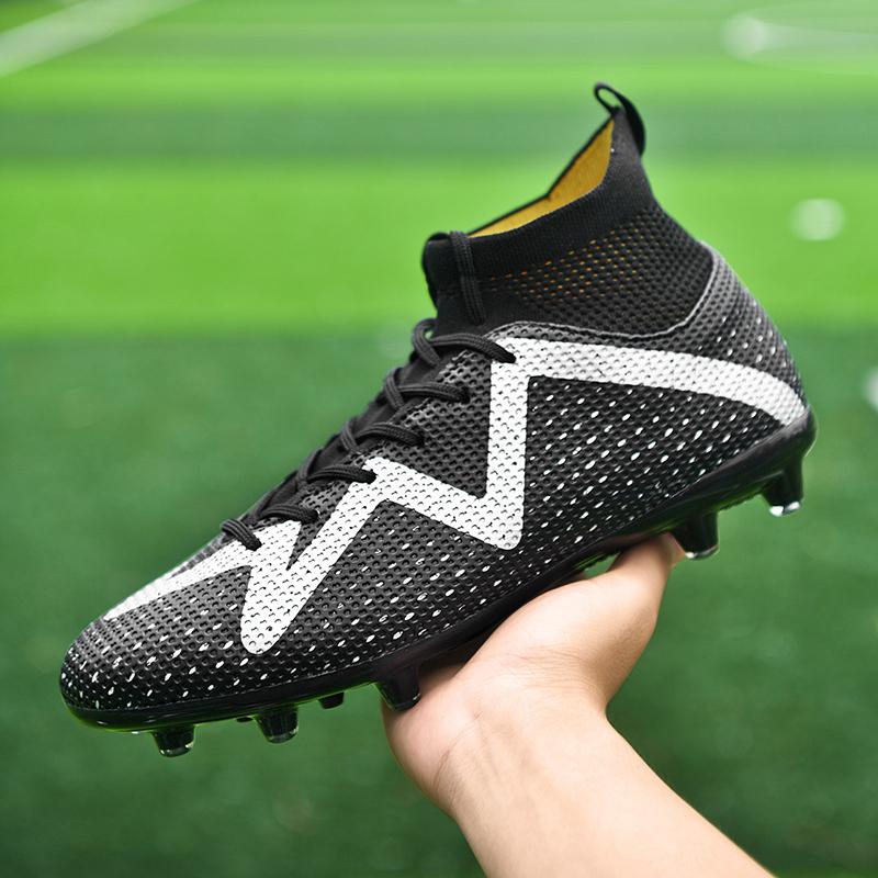 35-47 Unisex-Fußballschuhe Hochwertige große Größe, hochelastische Socken, Kunstrasen-Langnagel-Fußballschuhe, Kindertrainings-Fußballschuhe