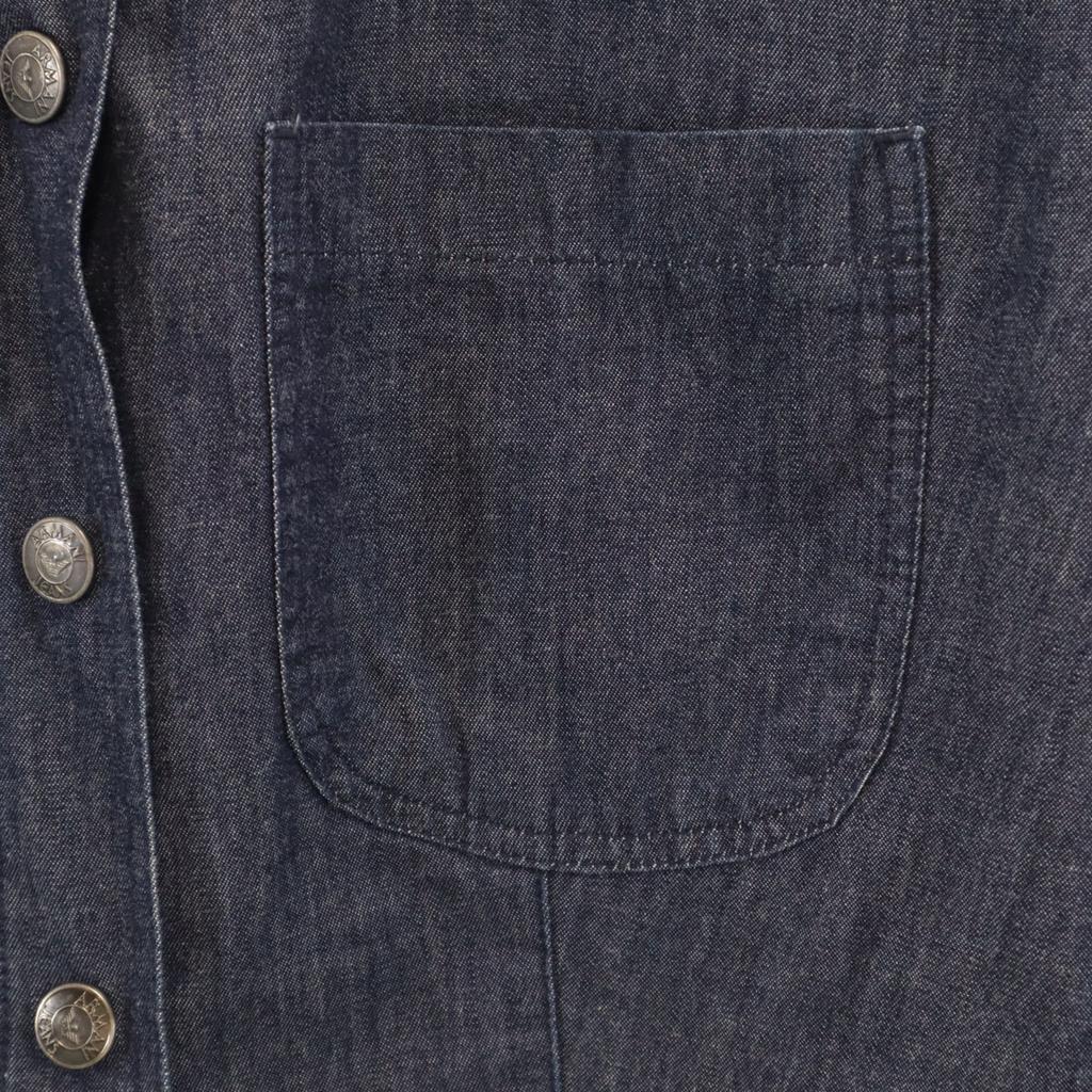 ARMANI JEANS made in Italy Long sleeve Chambray shirt 38 Indigo Women Used