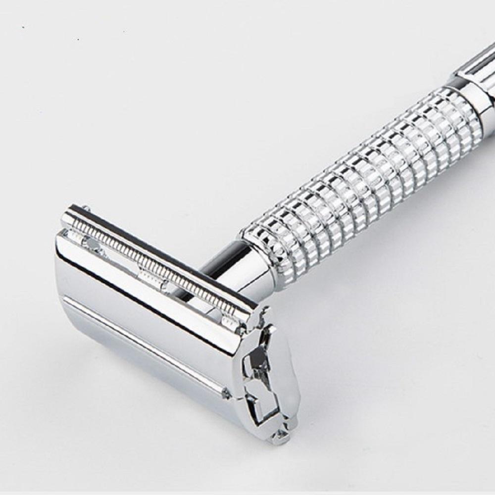 Classic Razor Handle Razor Holder Men 's Shaving Face Razor Blades Shaving Machin Safety Stainless Steel for Men Barber Straight