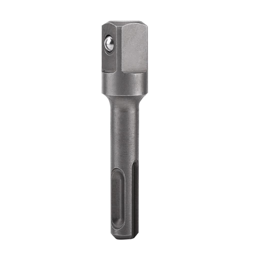 SDS Plus Shank To 1/4" Hex Socket Adaptor And 1/4"3/8"1/2" Square Drill Bit Extension Connector
