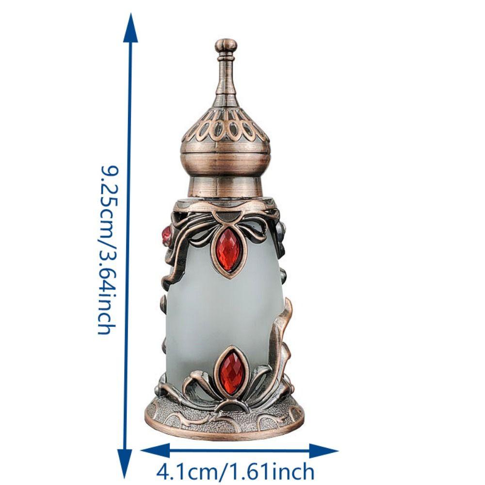 Antiqued Essential Oil Bottle Refillable Empty Dispenser Diffuser Perfume Container  Middle Eastern