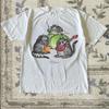 Size M, White Gildan Women’s T-shirt, Tabby Cats’s Music Festival T-shirt