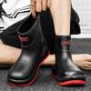 Fashion rain shoes men's outdoor waterproof fishing shoes versatile water shoes non-slip kitchen men's soft-soled comfortable rubber shoes
