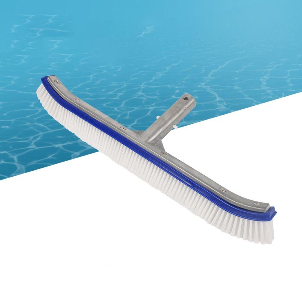 18 Inch Swimming Pool Brush Stainless Steel Brush Pool Spa Cleaning Brush  Floor Cleaning