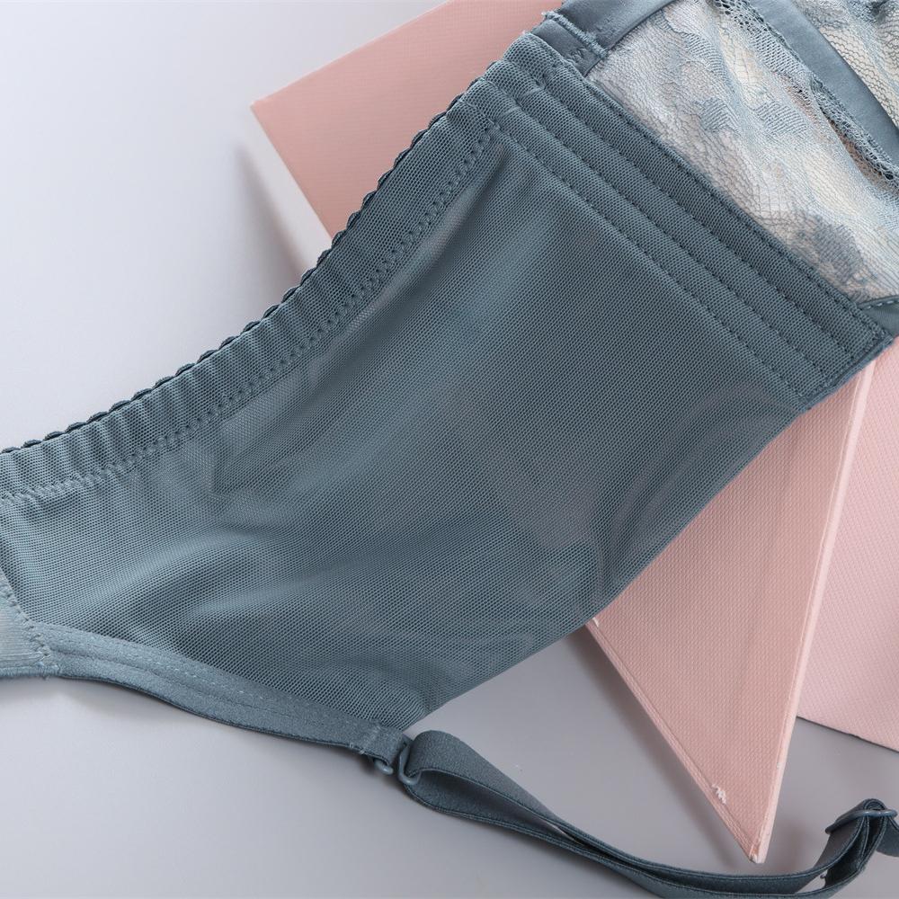 Sexy Breast Thin Breathable Latex Underwear Soft Wire Bra