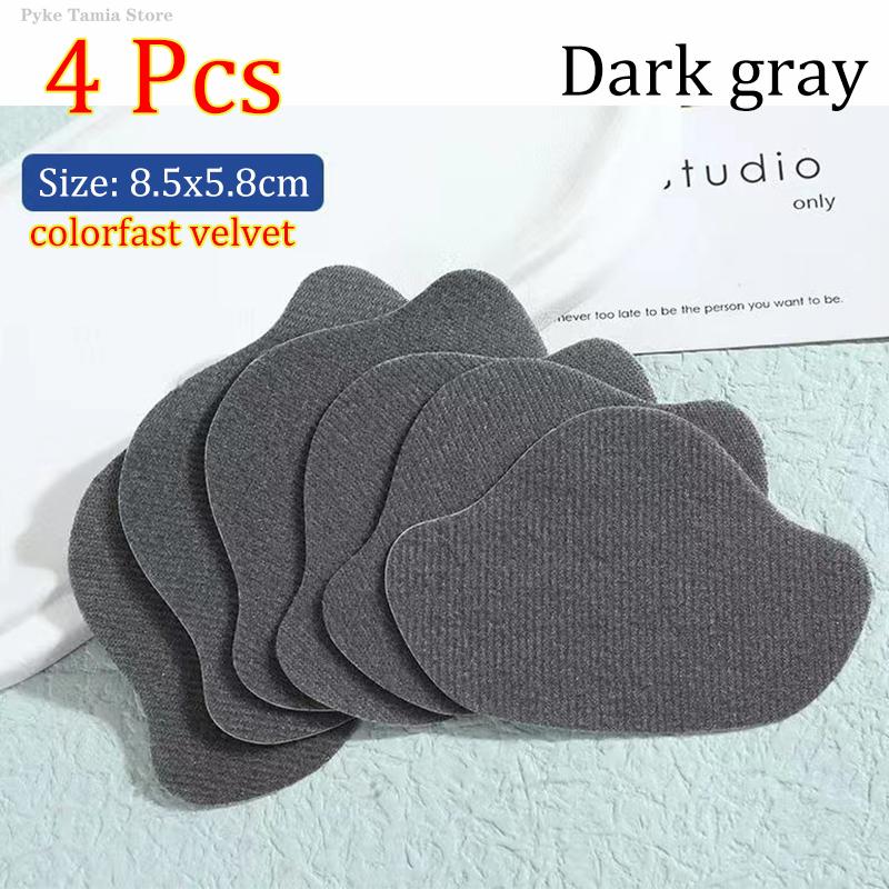 

4 шт. Спортивне взуття Наклейки для ремонту Захист п’яти Захист від зносу Ремонтні отвори Самоклеючі патчі Устілки Накладка Догляд за ногами Вставка темно-сірий колір