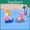 Miniatuur Doe-het-zelf Schelp Haar Zeemeermin Pvc Aquarium Decoratie Cartoon Figuur Gemaakt Ornament