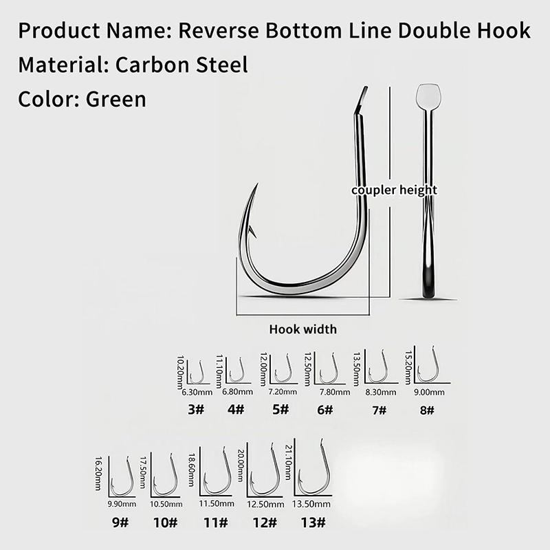 1 τεμ. 2 Αγκίστρια Ψάρεμα Μαλλιών Αρματωσιές Αγκίστρι Iseni Αγκίστρι με Μπαρμπέτα Αγκίστρι για Ψάρεμα Κυπρίνου Έτοιμο για Χρήση Μέγεθος 3#-14# Αρματωσιές Κυπρίνου Δόλωμα Ψαρέματος