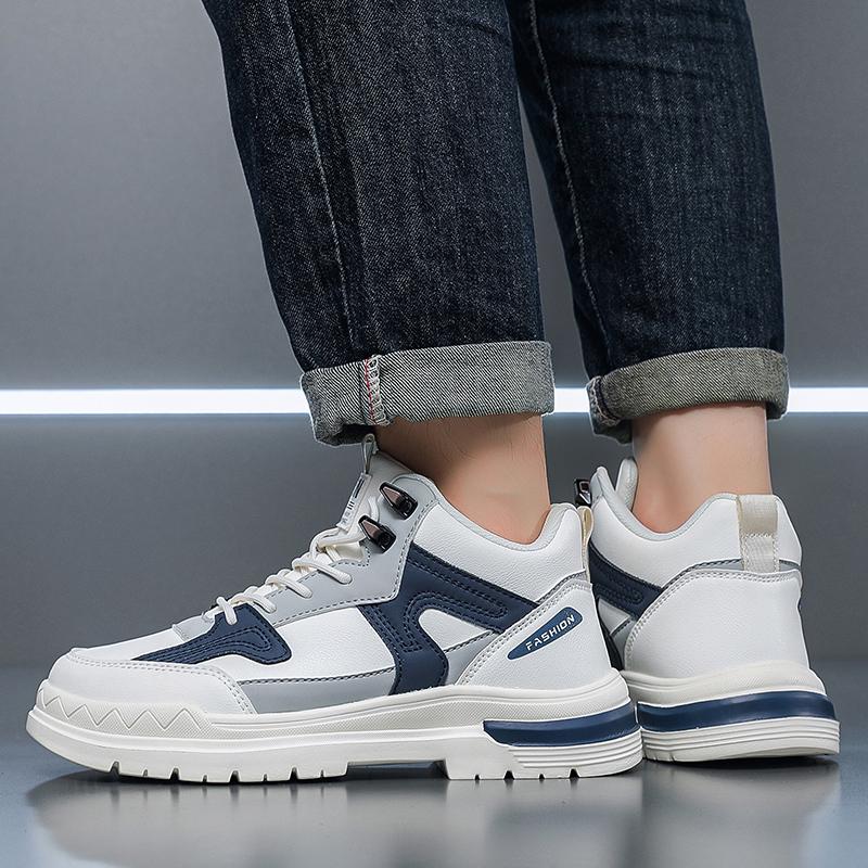 Men's fashion breathable four seasons casual sneakers light soft-sole outdoor speed running shoes students racing sports shoes