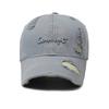 Broderad Bokstav Basebollkeps Par Solskyddskeps