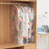 Sun Flower Transparen Dust Cover With Zipper Wardrobe Dust Cover Cloth Coat Suit Storage Bag Student Dormitory Storage Supplies