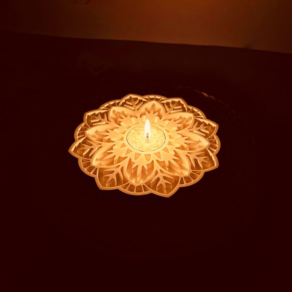 Gypsum Candlestick Silicone Mold Candle Base Mould Sunflower Candle Holder Molds Ornaments Home Decorations Mould