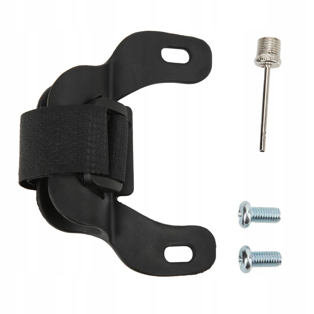 Shrader Presta tire pump with hose, aluminum bottle mount
