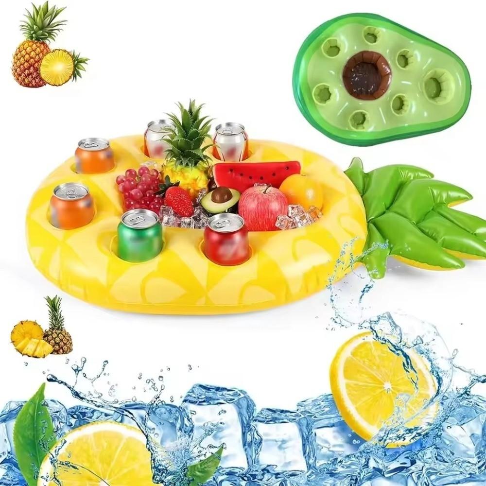Blow Up Design Inflatable Pool Float Portable Floating Bar Tray Inflatable Cup Holder Summer Party