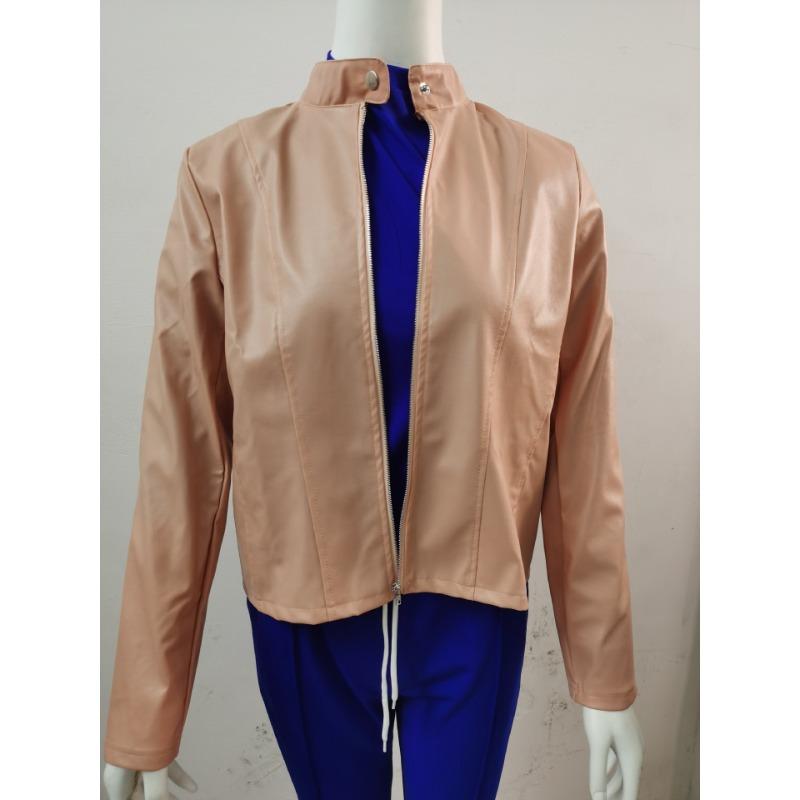 Autumn and winter fashion leather suit jacket women, urban beauty high-end temperament long-sleeved ladies jacket jacket MJ0087