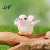 Miniature Scene Decorations for Bonsai 2Pcs Bird Ornaments Micro Landscape Figurines Mini Resin DIY Fairy Garden Accessories Birds Figurines