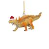 Festive Flat Dinosaur Acrylic Christmas Ornament Cheerful Vehicle Decoration Gift For All Ages