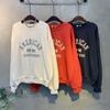 C S In The Room Men meCha Color bloCk letterIng prIntIng Round neCk SweatShirt 3