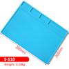 Silicone Mat, Heat-resistant AIDA S-110, for Equipment Repair and Spare Parts Layout / 280x200 Mm 