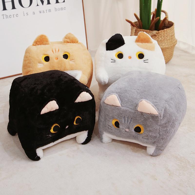 20/30/40cm Kreskówkowe Zwierzę Kot Pluszowe Zabawki Dziecięce Kwadratowa Kieszeń Kot Lalka Pluszowe Zabawki Śliczne Prezenty Urodzinowe dla Dzieci
