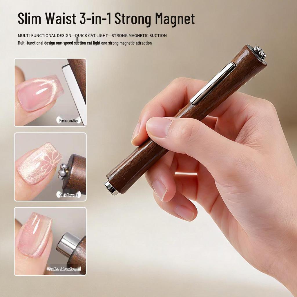 Cat Eye Nail Art Magnet: Multi-functional, Super Strong, Flower Pattern Tool.