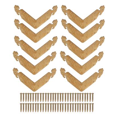 10 Set Protezioni Angolari per Scatole da 5 cm Bordatura in Rame Antico Cinese Protezioni per Tavolo Protezione Angolare