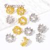Fashion Crown Beads 18K Gold Plated Big Hole Beads For Bracelets,Separators For Beads,DIY Jewlery Making Supplies Accessories