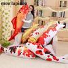 Jouets Peluches Koi Poisson en Peluche Doux Poupée Poisson Douce Oreiller Koi Doux Coussin Poisson Rouge Jouets pour Chat