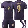 England Auswärtstrikot Nr. 9 10 7 Europapokal Fußballtrikot Erwachsene Kinder Atmungsaktiv Schnelltrocknend Set