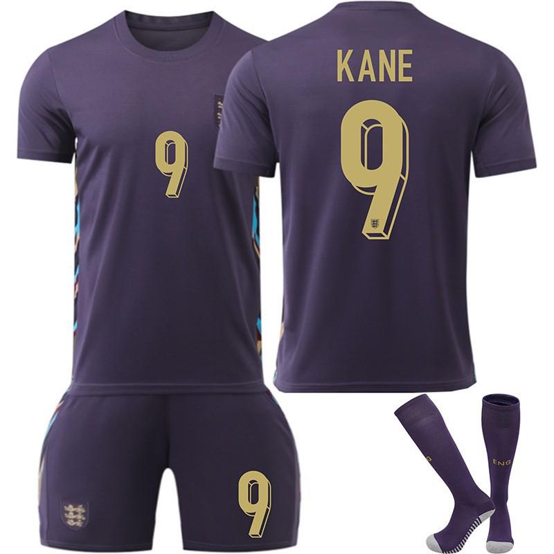 England Auswärtstrikot Nr. 9 10 7 Europapokal Fußballtrikot Erwachsene Kinder Atmungsaktiv Schnelltrocknend Set
