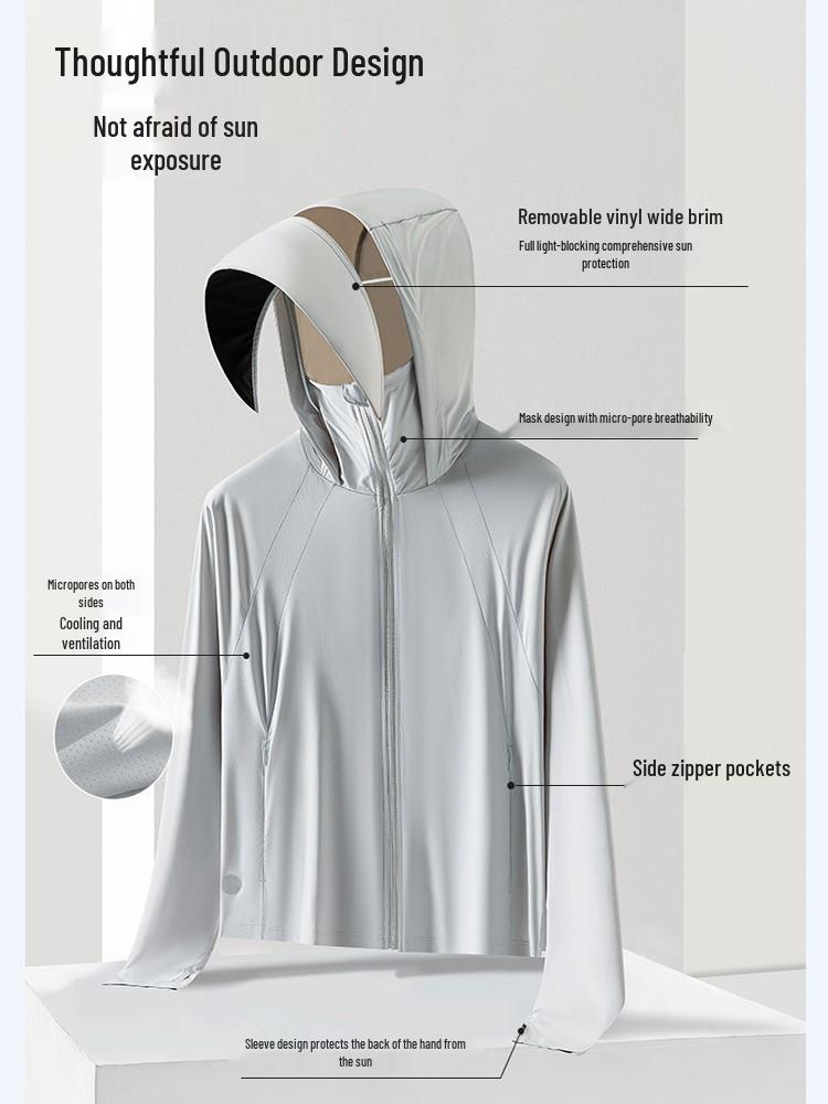 Ice Silk Women's Sun Protection Cape - 2026 Summer Style, Loose, Thin, Anti-UV Jacket