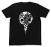 COSPA EVANGELION Angel Flower Pattern T-Shirt Black M Size