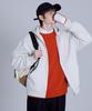 BASIC HOUSE Cable Round Neck Knit Orange Lykt7101 (Type B)