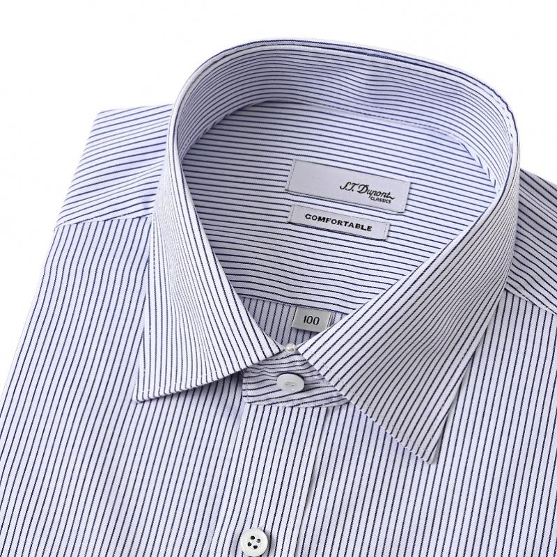 S.T. Dupont Slim Fit Stretch Pin Stripe Shirt Se5fm22ls929sbu