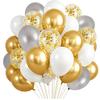 80Pcs multi-color latex balloon set suitable for birthday parties, weddings, Valentine's Day party decoration