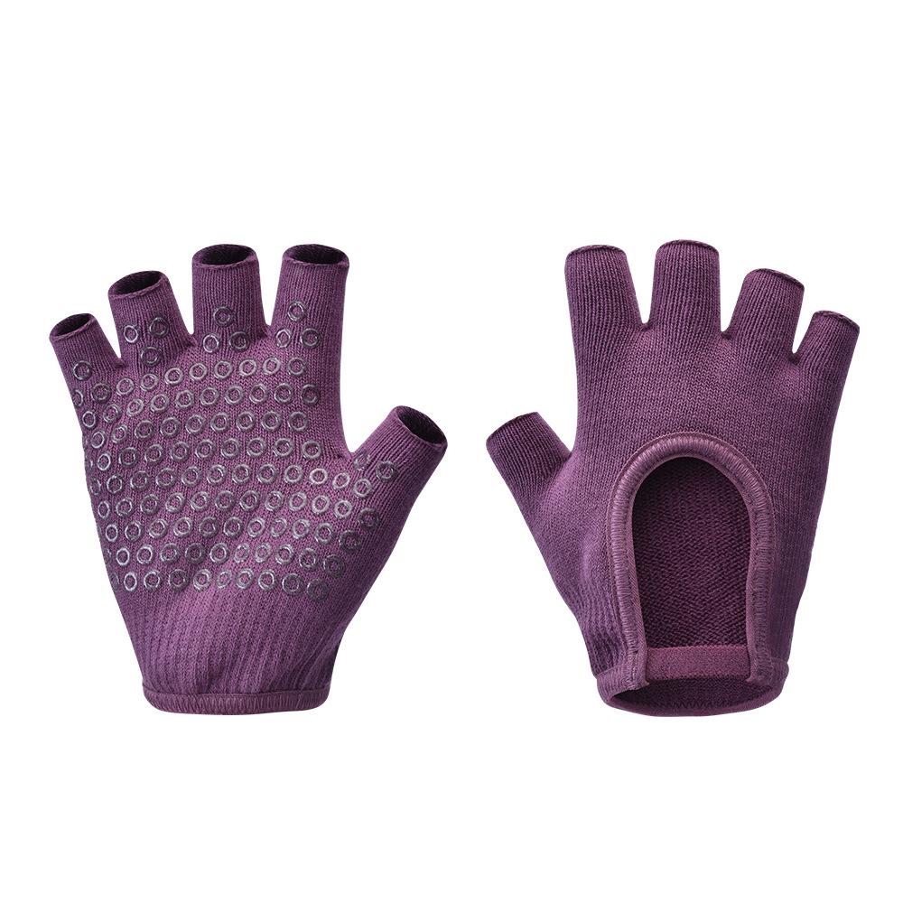 Guanti Sportivi a Mezza Dita Yoga Traspiranti Migliorata Presa Multicolore Guanti Pilates Professionali Antiscivolo Fitness Guanti da Ciclismo