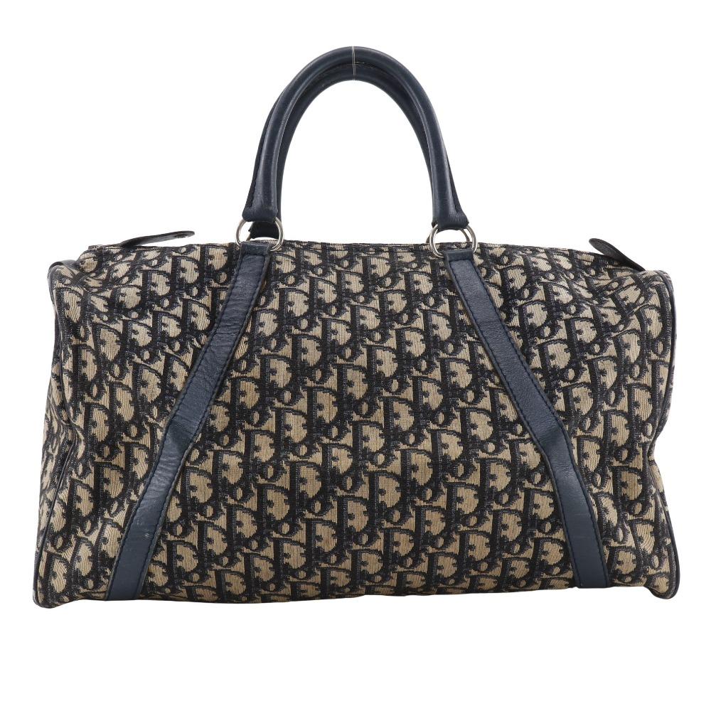 

Dior Trotter Boston bag vintage Navy blue canvas Women Used
