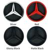 1X·3D ABS Car Front Grille Badge for Mercedes Benz W204 2006-2012 B/V class 2005-2010 Cover Star Logo Grid hollowed-out label QK7