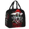 Custom Poster Of T-Terrifiers Halloween Resuable Lunch Boxes Women Leakproof Cooler Thermal Food Insulated Lunch Bag Office Work