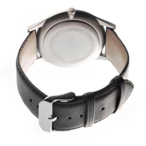 COPHA Slim Classic 42 Men's Watch, Slim, Lightweight, Simple, Limited Edition, Analog Quartz Movement, Officially Imported, Leather, Black x Black, Bl