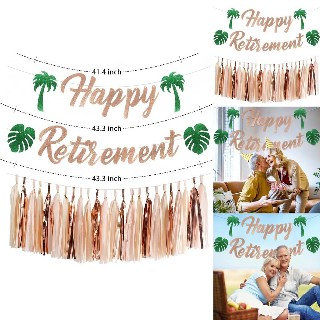 Retirement Party Banners For Summer Celebration And Venue Decor