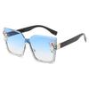 Gradient Elegant Casual Lens Resin Metal Sunglasses Summer Protection Uv
