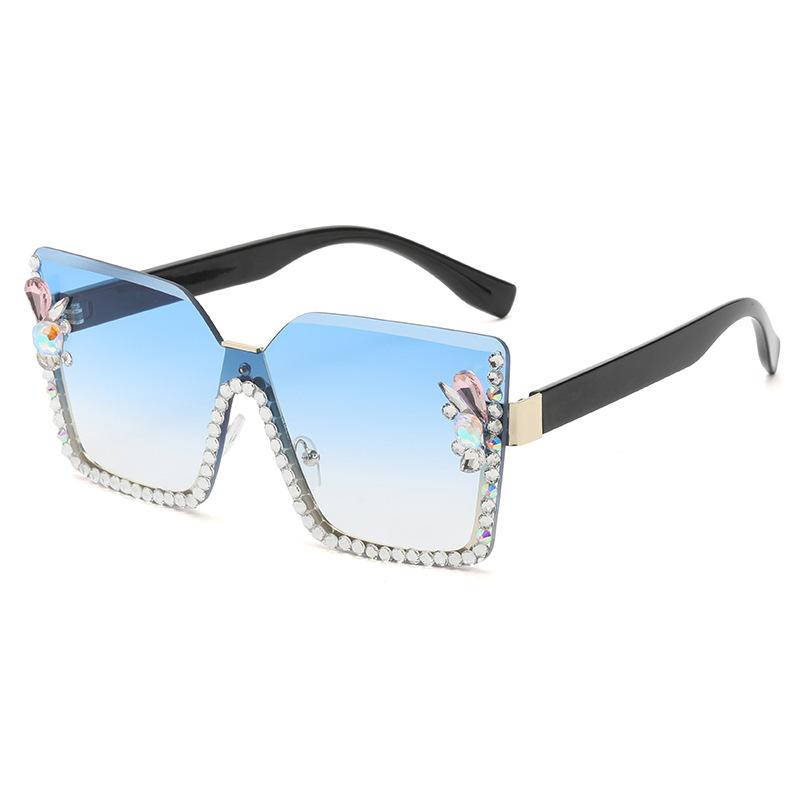Gradient Elegant Casual Lens Resin Metal Sunglasses Summer Protection Uv