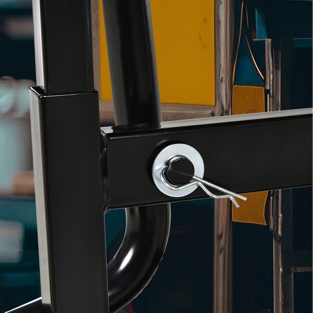 Steel Motorbike Jack Lift 27.5 39.5 H Cm Black