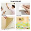 3D Self-adhesive Thicken Wall Stickers Anti-collision Wall Mat Pad Soft Foam Cushion Waterproof Wallpaper DIY Home Bedroom Decor