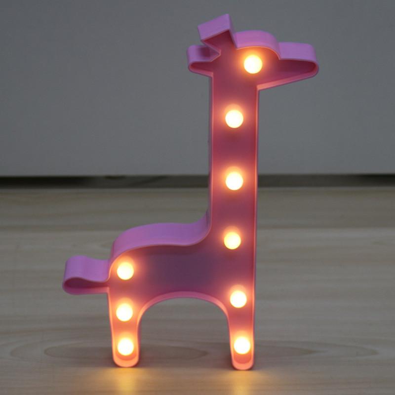 Unicorn Night Light With Star Shape Led Decor For Bedroom And Gift Use