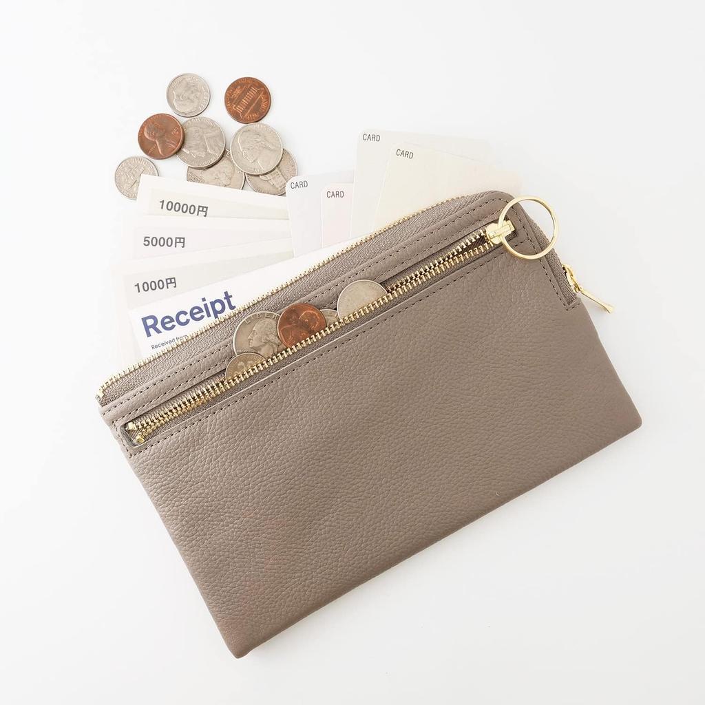 OSL Passport Wallet Pouch Gold Genuine Leather Wallet Pouch Travel Passport Case Slip-On OSL-5802 Multi-Function